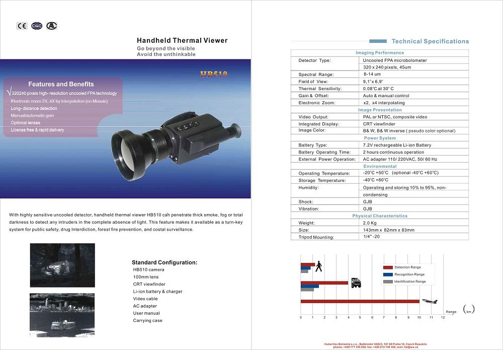 foto HB-510 Ruční termální kamera